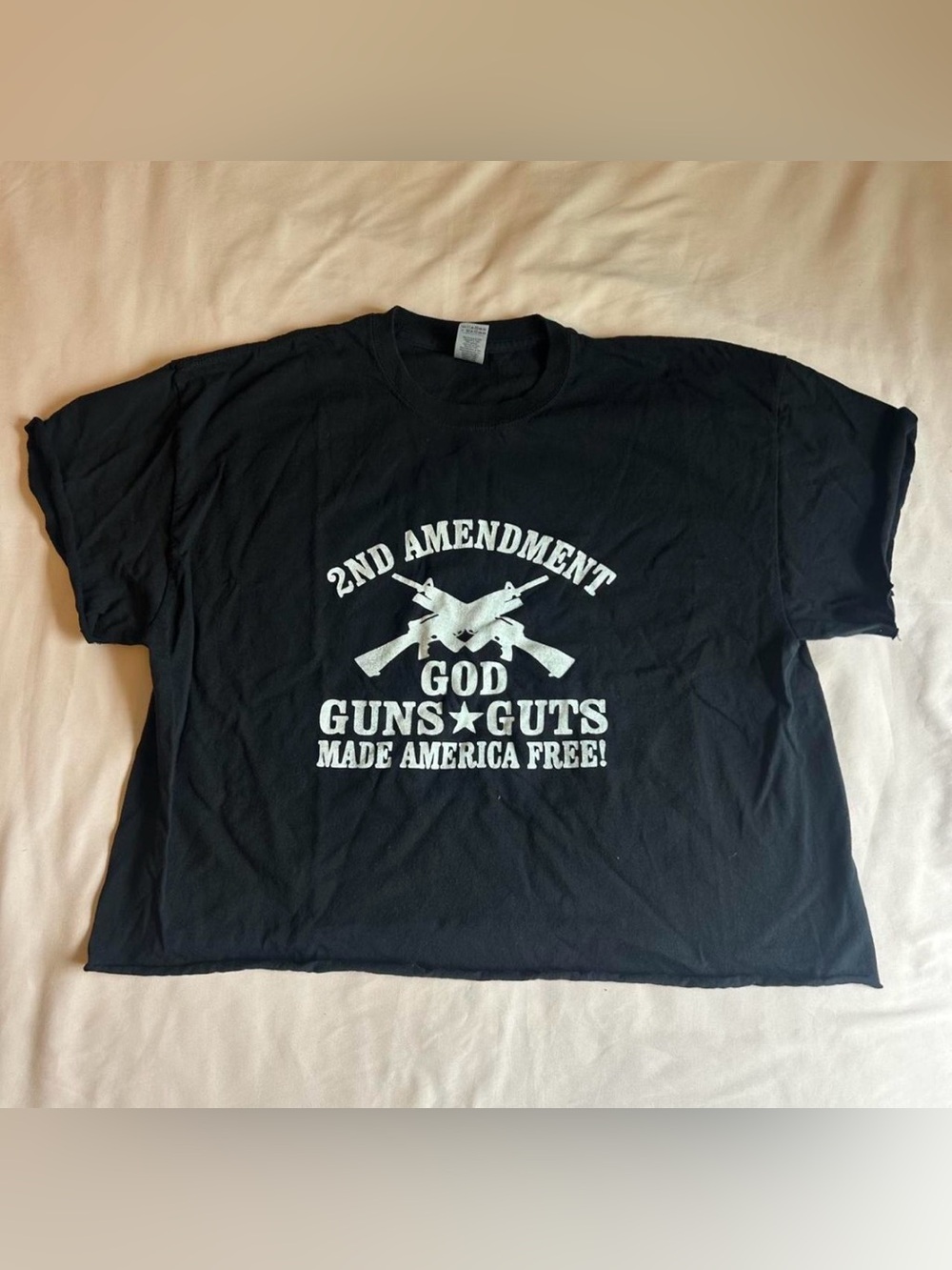 2nd Amendment Cropped Tee – Size XL